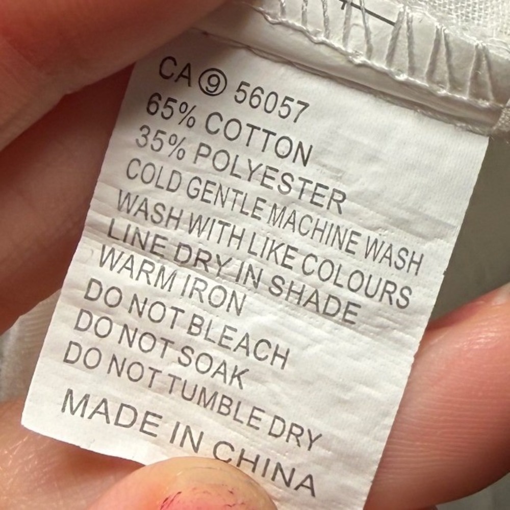 Princess‎ Polly White Button Down Shirt Womens 4 Beachy Nautical Minimalist - Picture 3 of 8